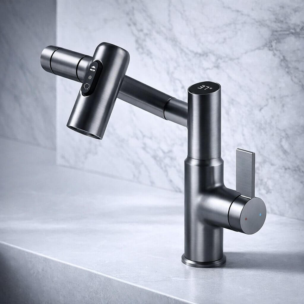 Versatile Kitchen & Bathroom Faucet - Flexible Sink Mixer | elesira