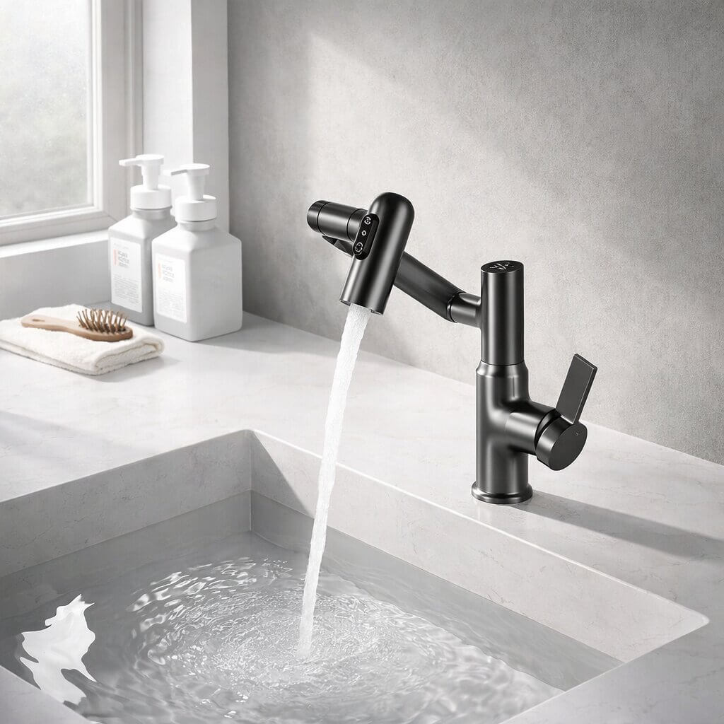 Versatile Kitchen & Bathroom Faucet - Flexible Sink Mixer | elesira