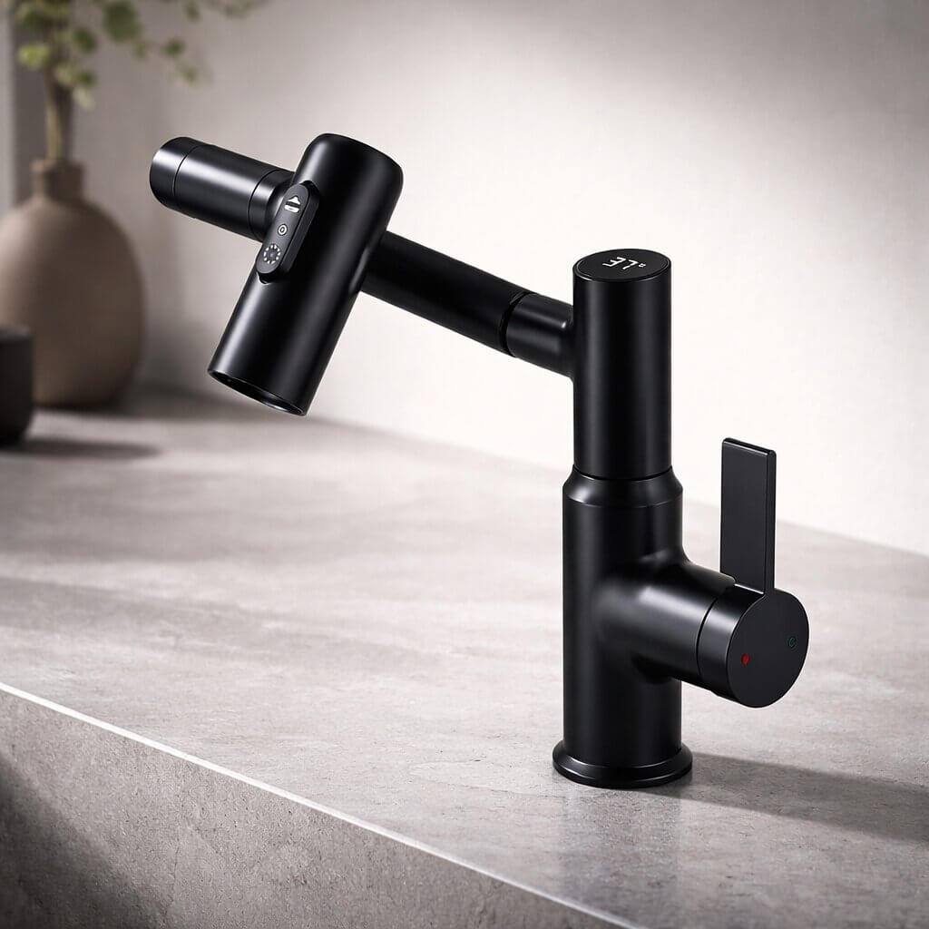 Versatile Kitchen & Bathroom Faucet - Flexible Sink Mixer | elesira