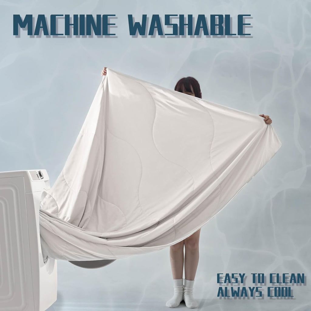 Moisture-Wicking Comforter Set With Lightweight Blanket And Pillowcases - Elesira