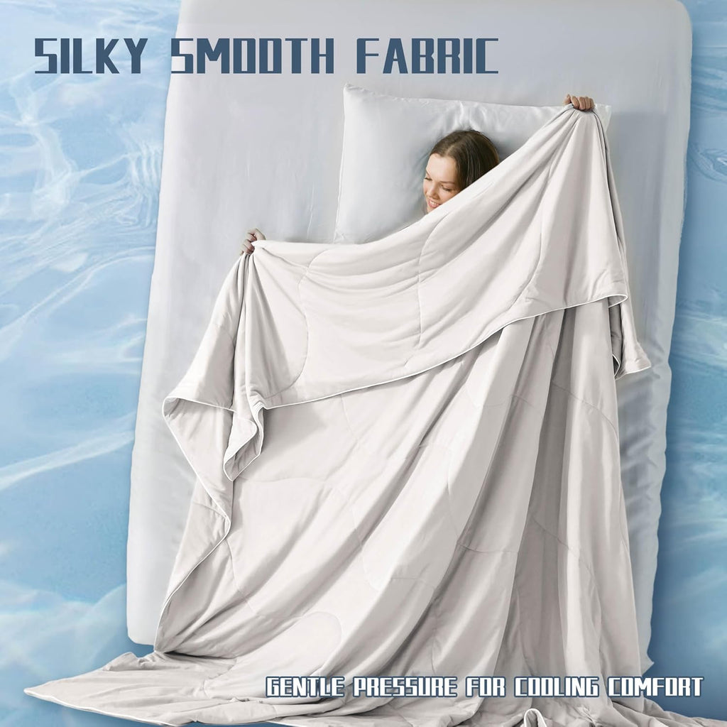 Moisture-Wicking Comforter Set With Lightweight Blanket And Pillowcases - Elesira