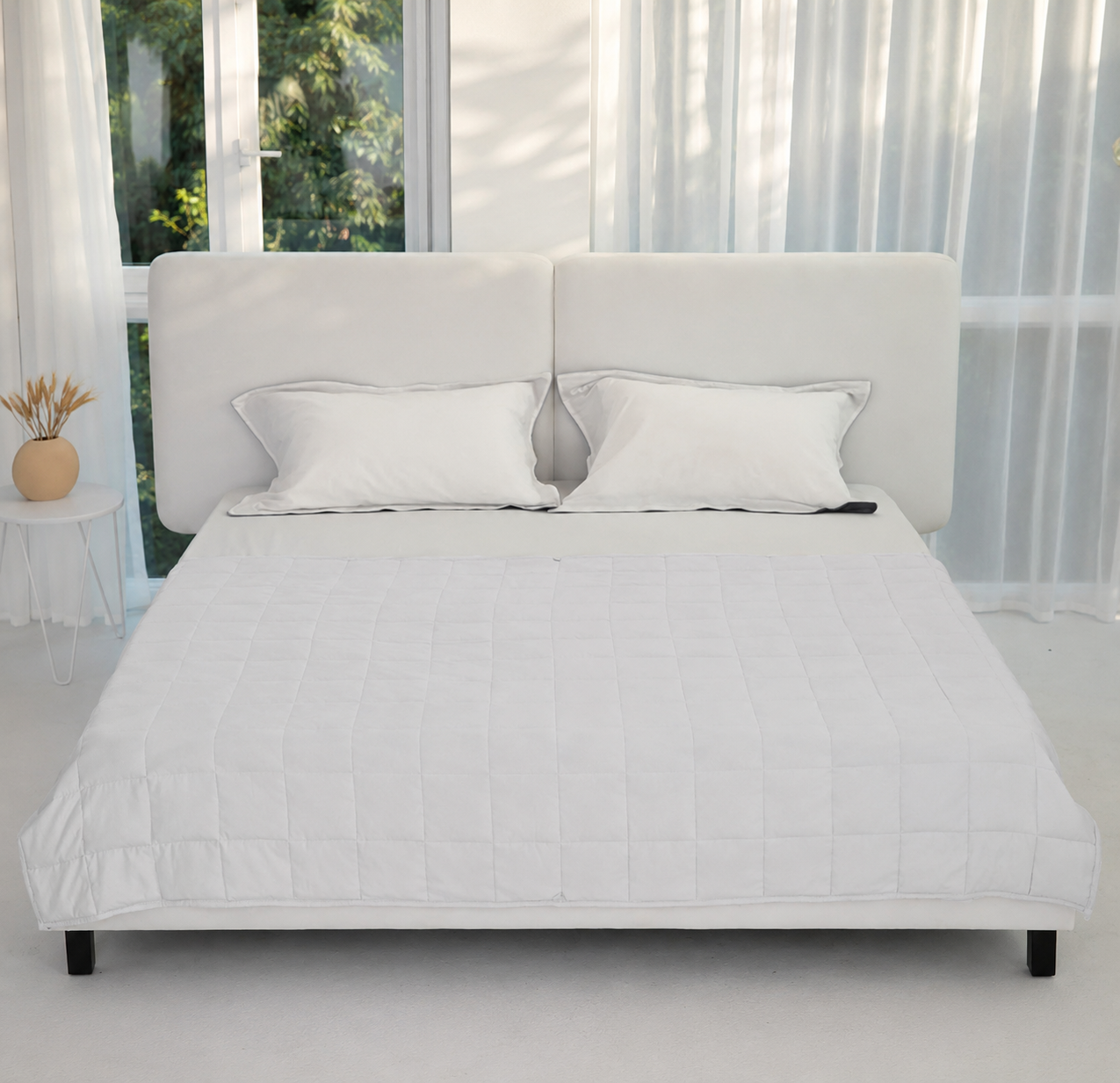 Cozy Comfort Weighted Blanket For Adults With Cooling Fabric, All Season Breathable Comfort - Elesira
