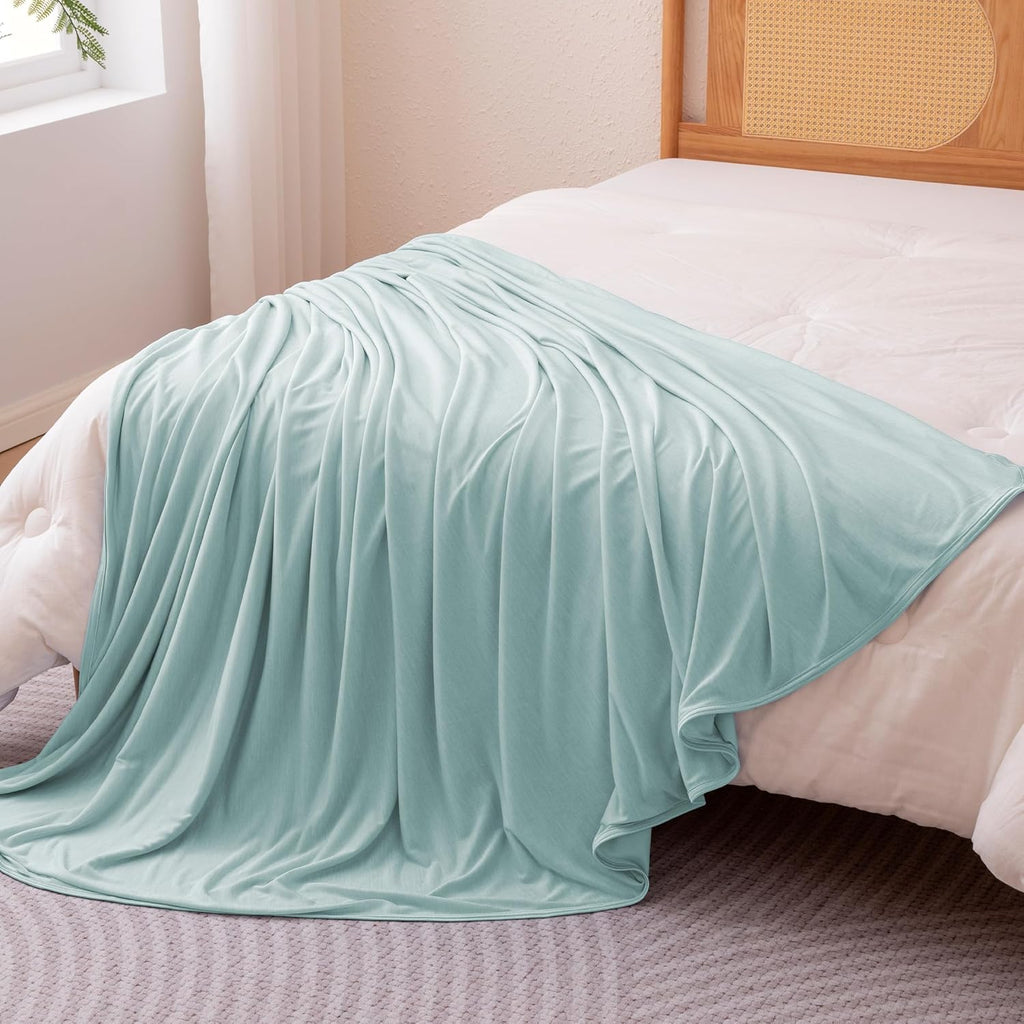 Cooling Comfort Reversible Blanket For Hot Sleepers, Soft Lightweight Throw For Bed And Couch - Elesira